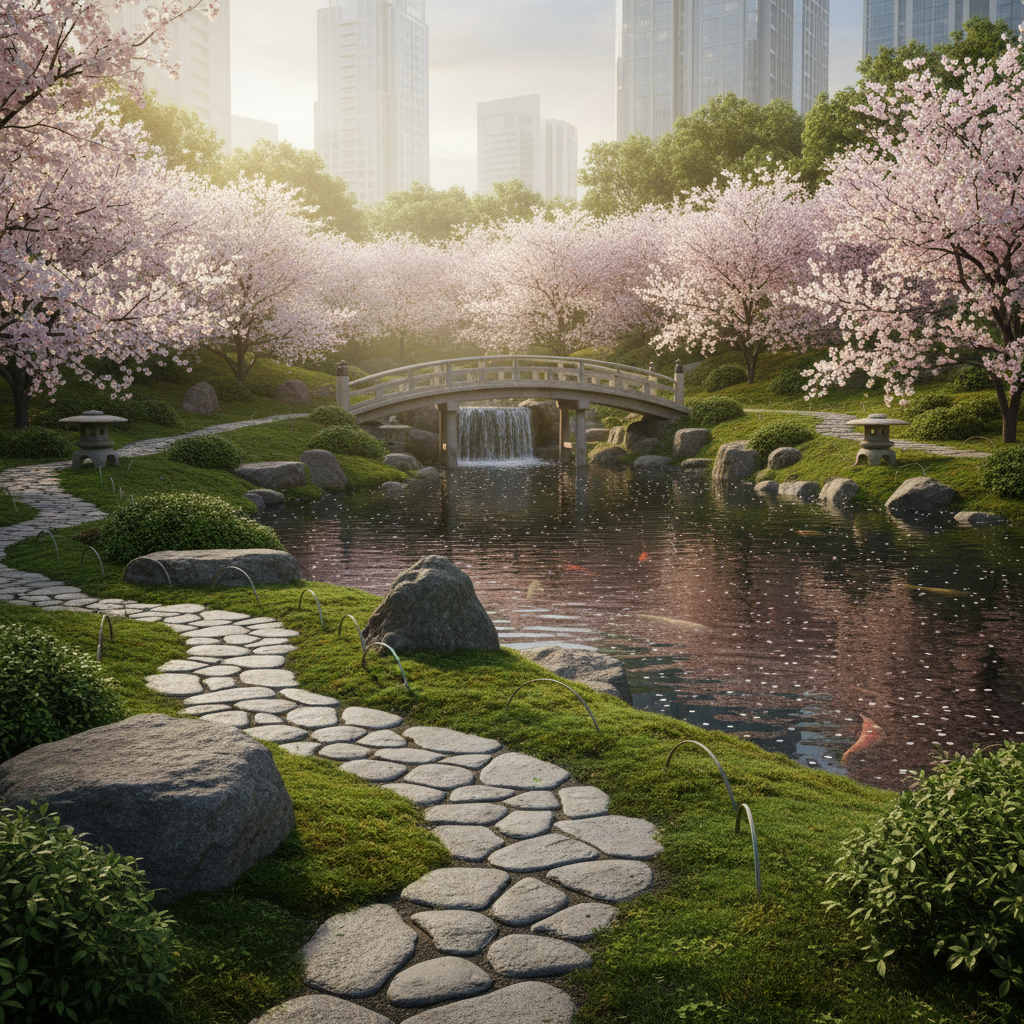 Japoniškas sodas Vilniuje – unikali ramybės oazė mieste