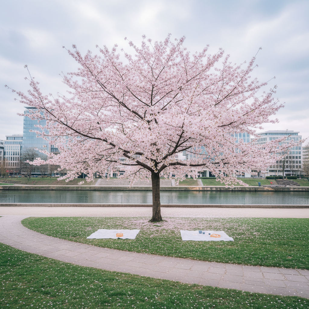 Vilniuje pražydo sakuros: parką užplūdo minios žmonių