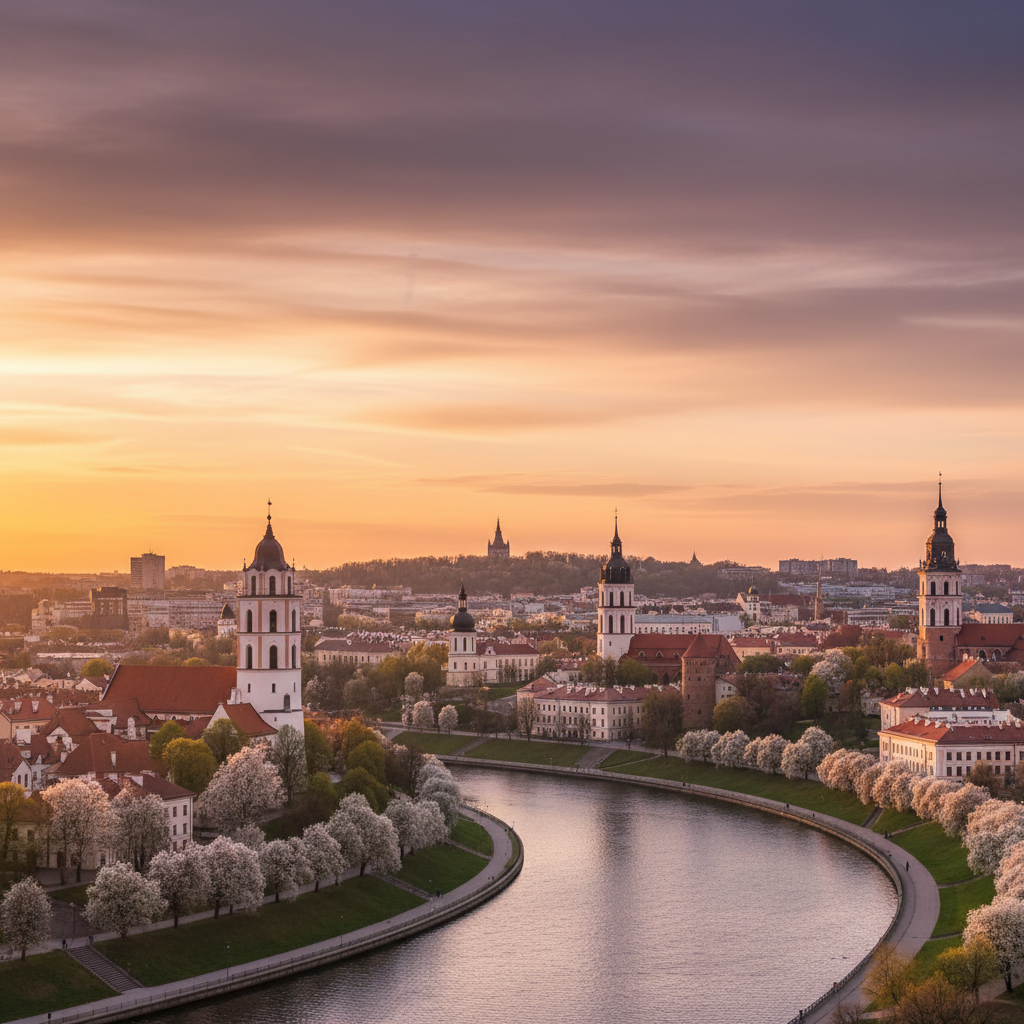Gražiausios vietos saulėlydžiams Vilniuje: kur stebėti pavasarį?